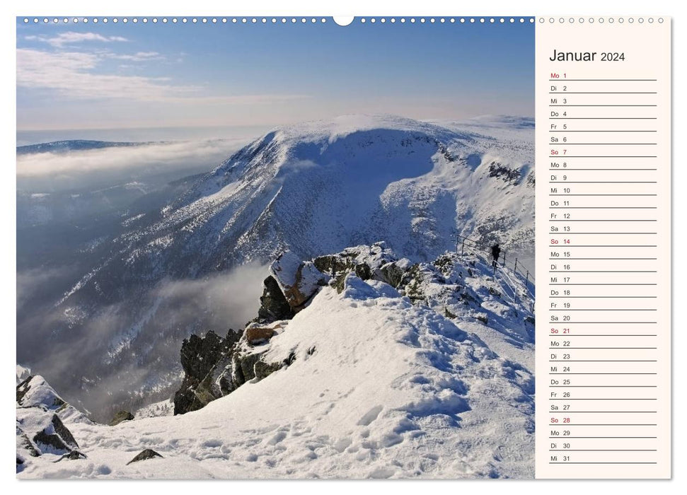 Giant Mountains - Between Silesia and Bohemia (CALVENDO Premium Wall Calendar 2024) 