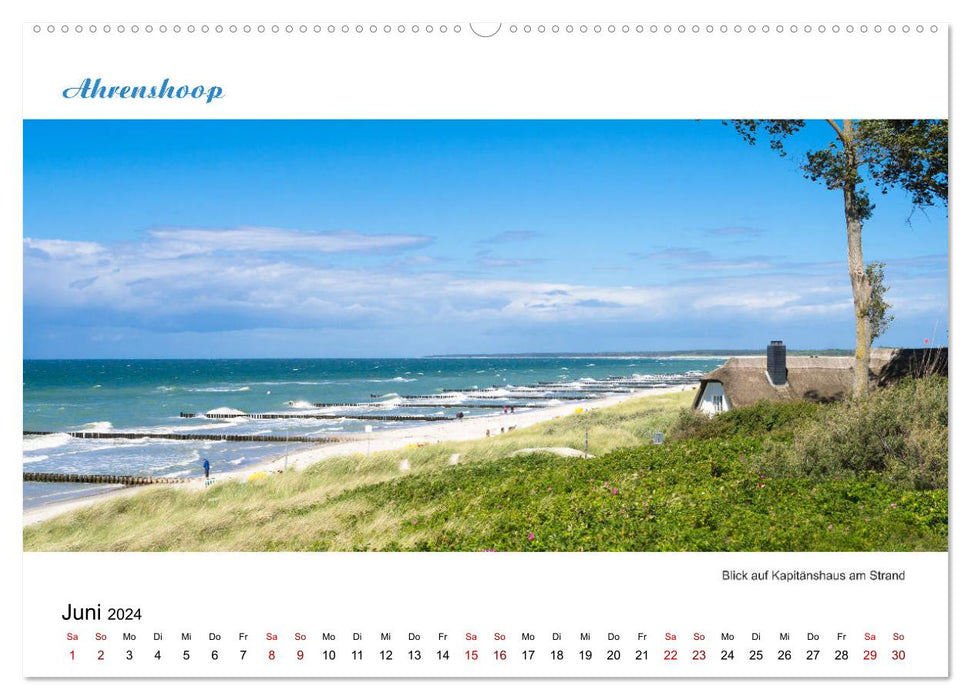 Panorama-Blick Fischland-Darss-Zingst (CALVENDO Wandkalender 2024)