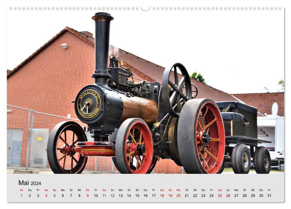 Oldtimer-Dampffahrzeuge. Historische Dampf- und Heißluftfahrzeuge (CALVENDO Wandkalender 2024)