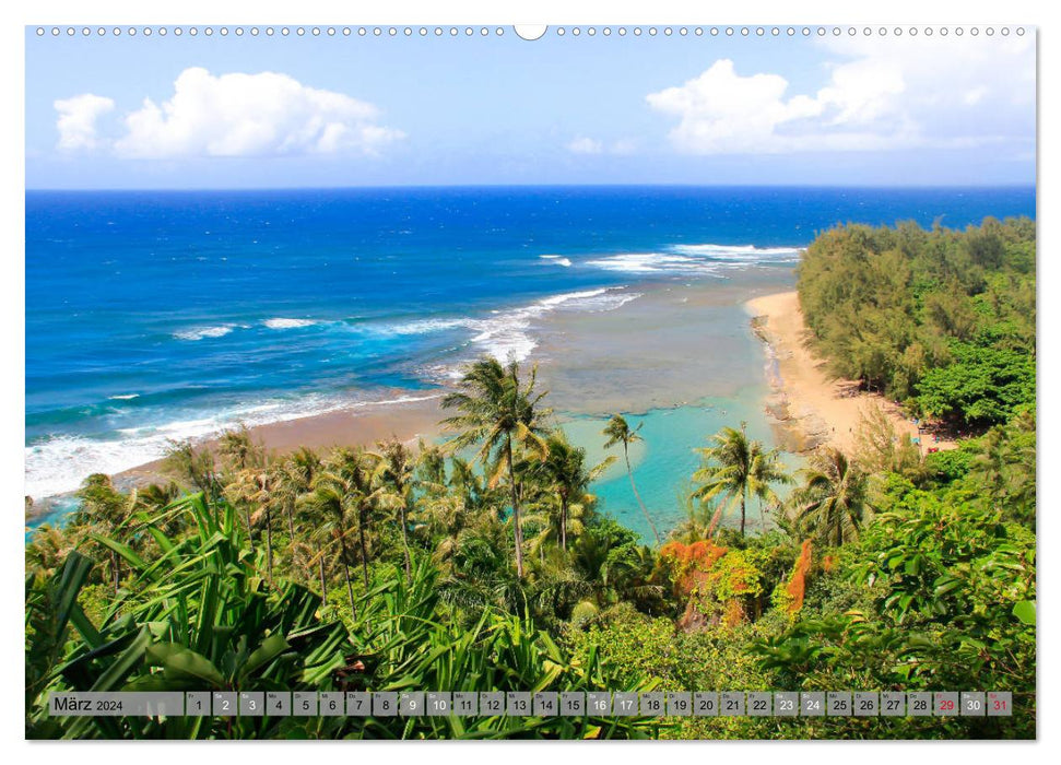 Kauai - Einmal Paradies und zurück (CALVENDO Premium Wandkalender 2024)