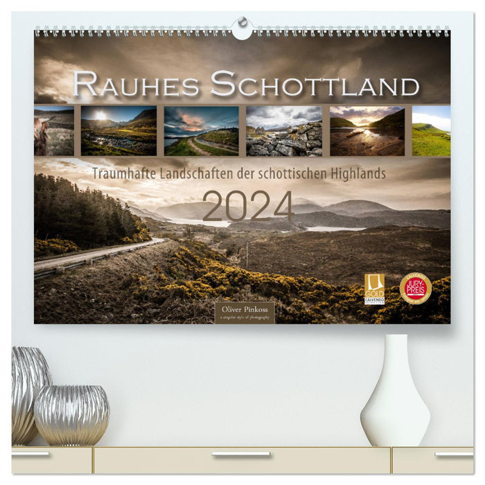 Rauhes Schottland (CALVENDO Premium Wandkalender 2024)