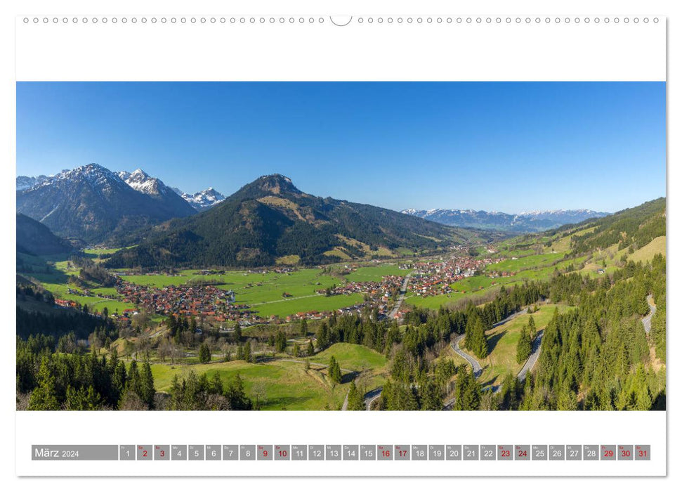 Oberallgäu Panorama (CALVENDO Wandkalender 2024)