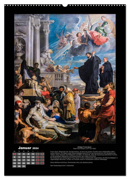 Heilige - Ihr Leben und Wirken auf Gemälden der alten Meister (CALVENDO Wandkalender 2024)
