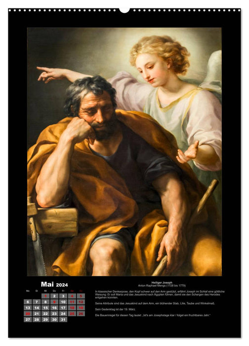 Heilige - Ihr Leben und Wirken auf Gemälden der alten Meister (CALVENDO Wandkalender 2024)