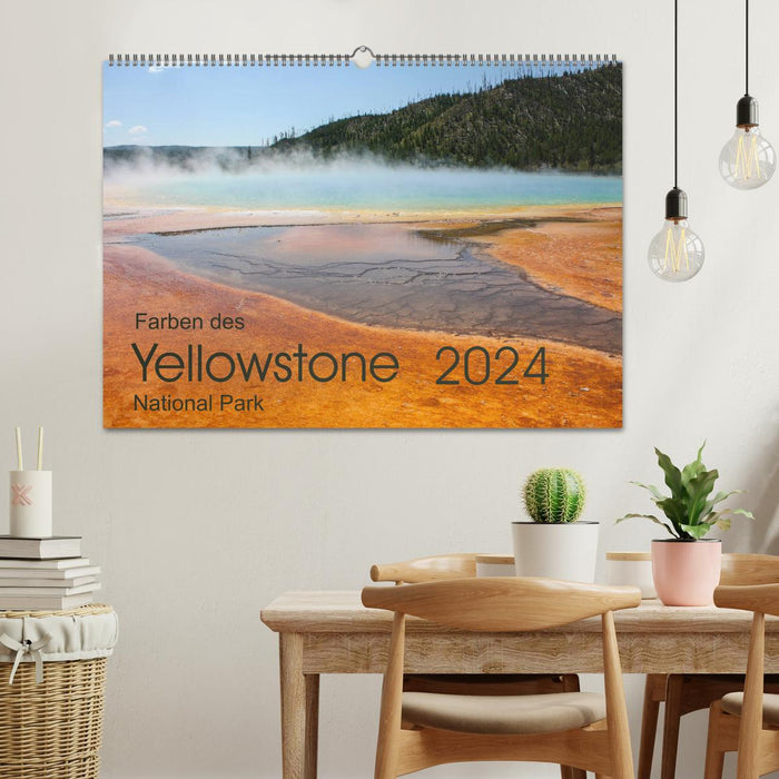 Couleurs du parc national de Yellowstone 2024 (calendrier mural CALVENDO 2024) 