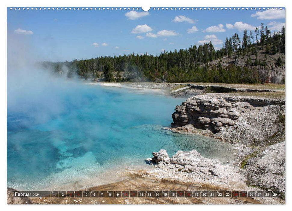 Farben des Yellowstone National Park 2024 (CALVENDO Wandkalender 2024)
