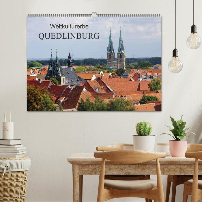 Site du patrimoine mondial de Quedlinburg (calendrier mural CALVENDO 2024) 
