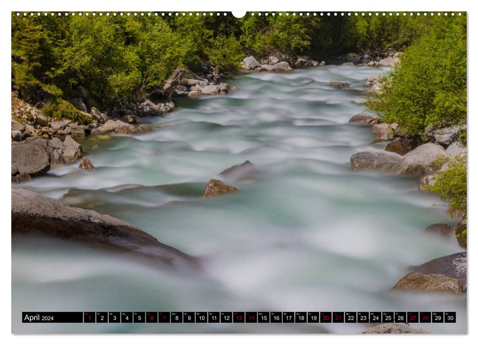 La fascination de l'eau sauvage (Calendrier mural CALVENDO Premium 2024) 