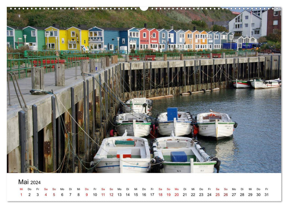 Île de Helgoland au large des côtes allemandes (Calvendo Premium Wall Calendar 2024) 