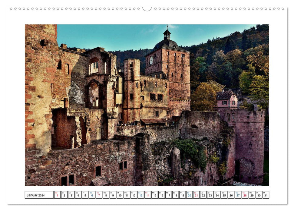 Heidelberg - Ansichtssache (CALVENDO Premium Wandkalender 2024)