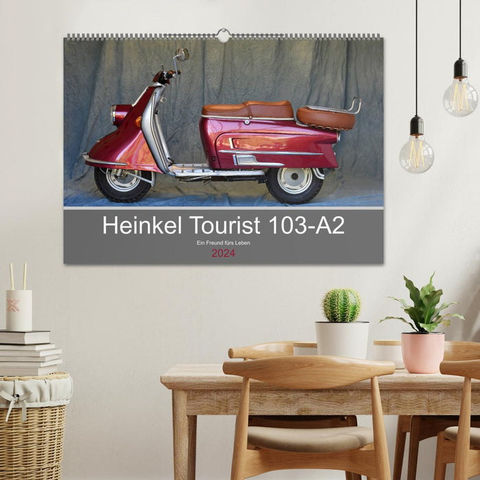 Heinkel Tourist 103-A2 Ein Freund fürs Leben (CALVENDO Wandkalender 2024)