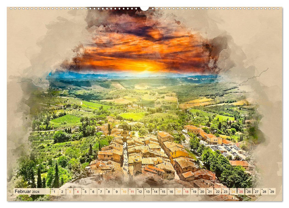 Meine Liebe - Toskana (CALVENDO Wandkalender 2024)