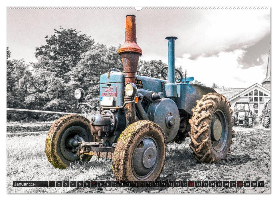 Tractor lovers (CALVENDO wall calendar 2024) 