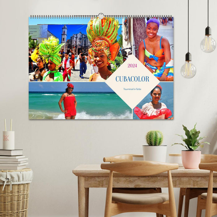 CUBACOLOR - dream island in color (CALVENDO wall calendar 2024) 