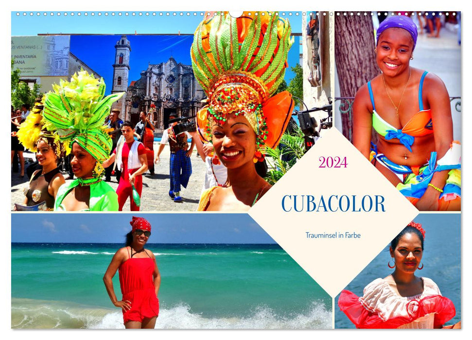 CUBACOLOR - dream island in color (CALVENDO wall calendar 2024) 