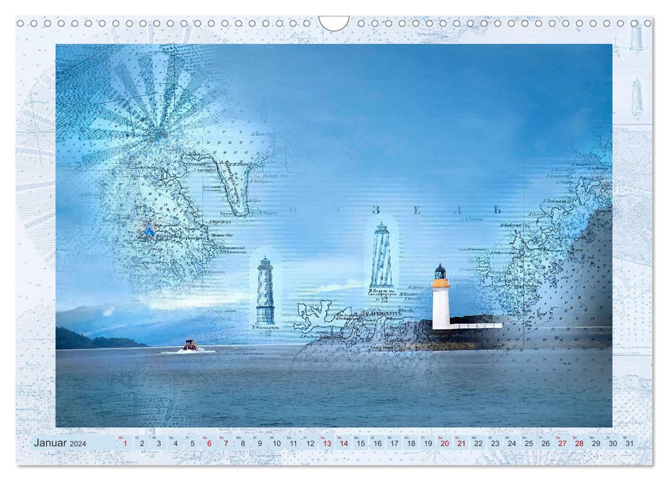 Seekarten der Träume (CALVENDO Wandkalender 2024)