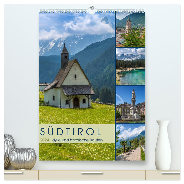 SÜDTIROL Idylle und historische Bauten (CALVENDO Premium Wandkalender 2024)