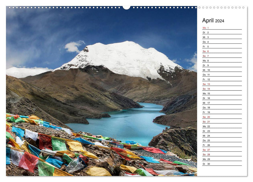 Tibet Momente (CALVENDO Premium Wandkalender 2024)