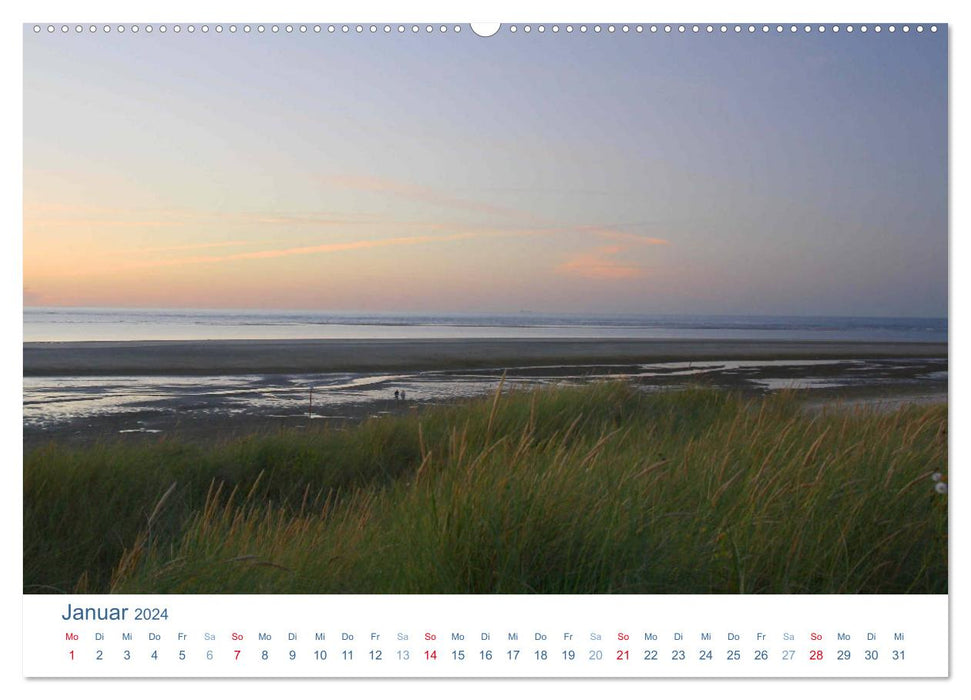 Langeoog 2024. Impressions between the harbor and Ostend (CALVENDO Premium Wall Calendar 2024) 