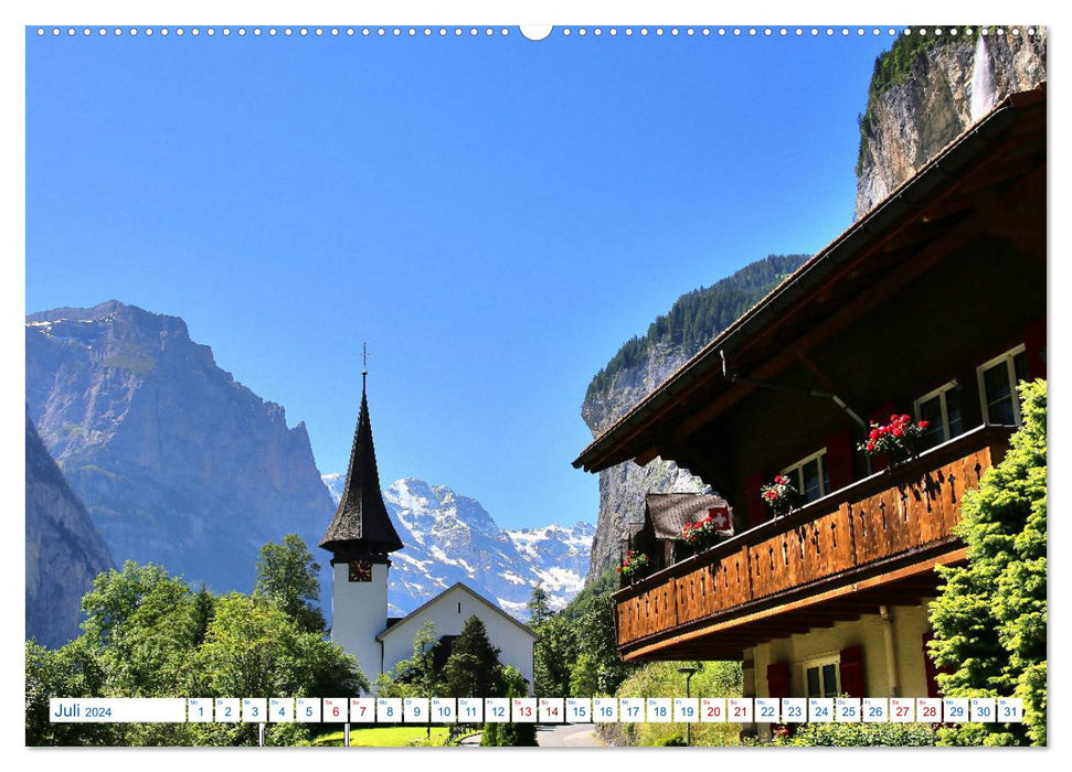 Swiss mountain views (CALVENDO Premium Wall Calendar 2024) 