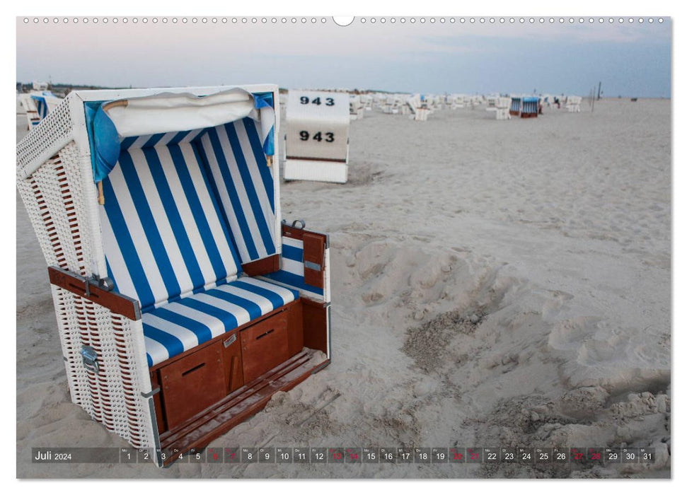 Sankt Peter-Ording. Sonne - Strand - Meer (CALVENDO Premium Wandkalender 2024)