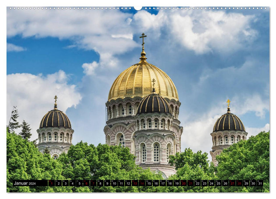 A weekend in Riga (CALVENDO Premium Wall Calendar 2024) 