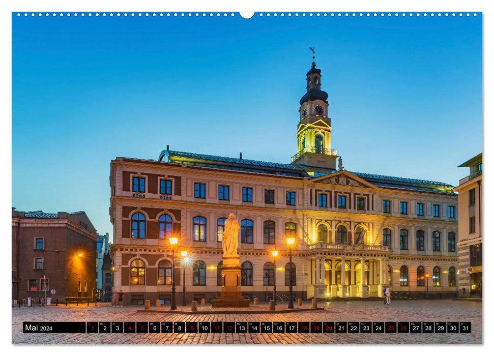 Ein Wochenende in Riga (CALVENDO Premium Wandkalender 2024)