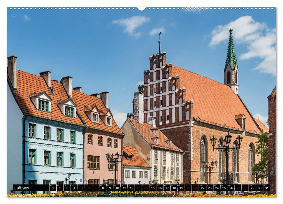 A weekend in Riga (CALVENDO Premium Wall Calendar 2024) 