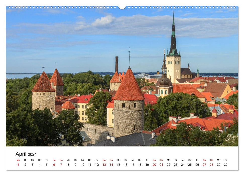Baltische Länder (CALVENDO Premium Wandkalender 2024)