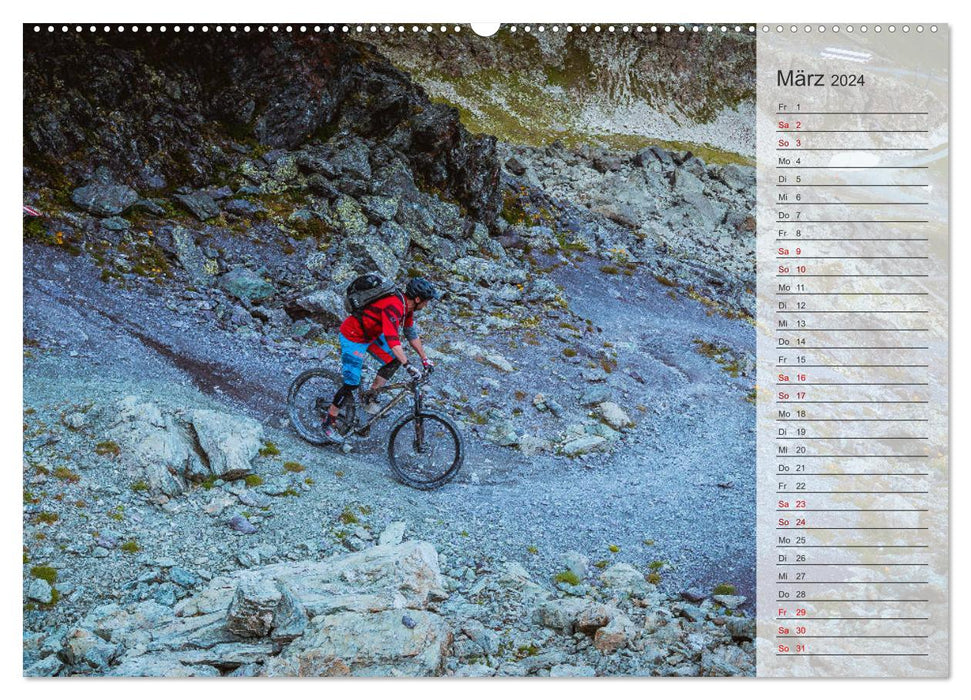 Downhill Action (CALVENDO Premium Wandkalender 2024)
