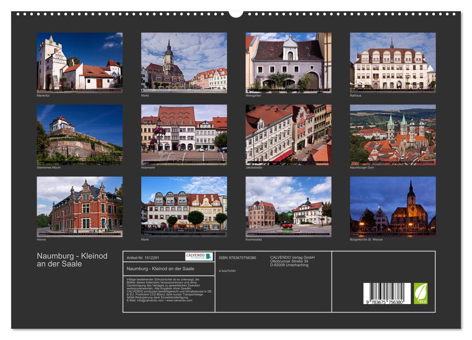 Naumburg - gem on the Saale (CALVENDO Premium Wall Calendar 2024) 