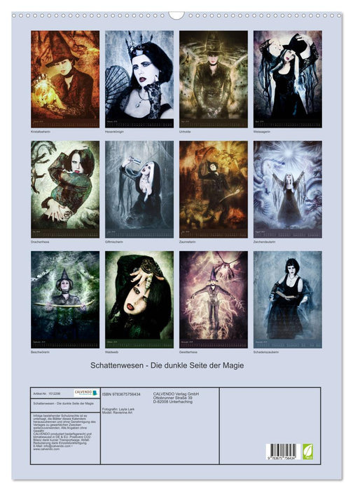 Shadow creatures - The dark side of magic (CALVENDO wall calendar 2024) 