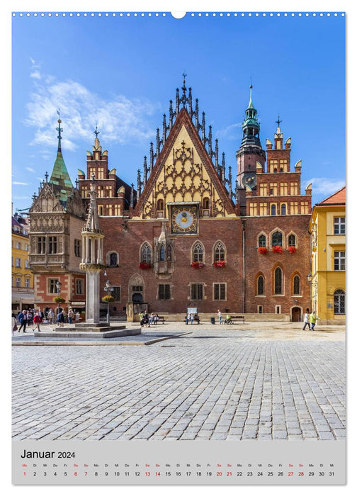 BRESLAU Historisches Stadtherz (CALVENDO Wandkalender 2024)