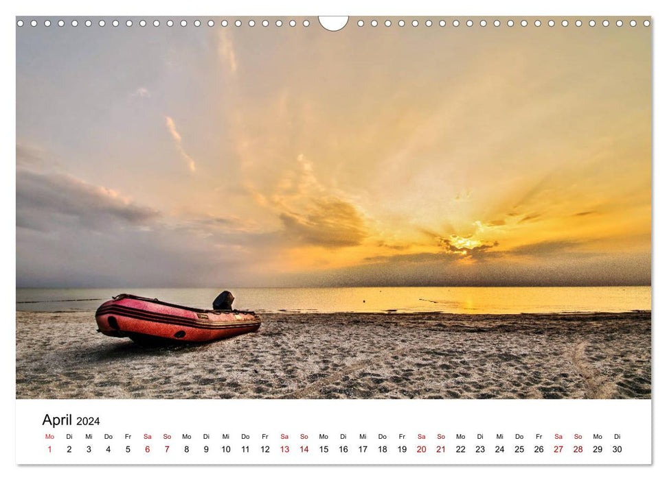 Ein Tag auf der Insel Hiddensee (CALVENDO Wandkalender 2024)