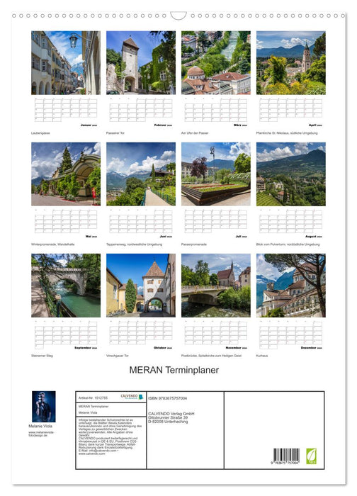 MERAN appointment planner (CALVENDO wall calendar 2024) 