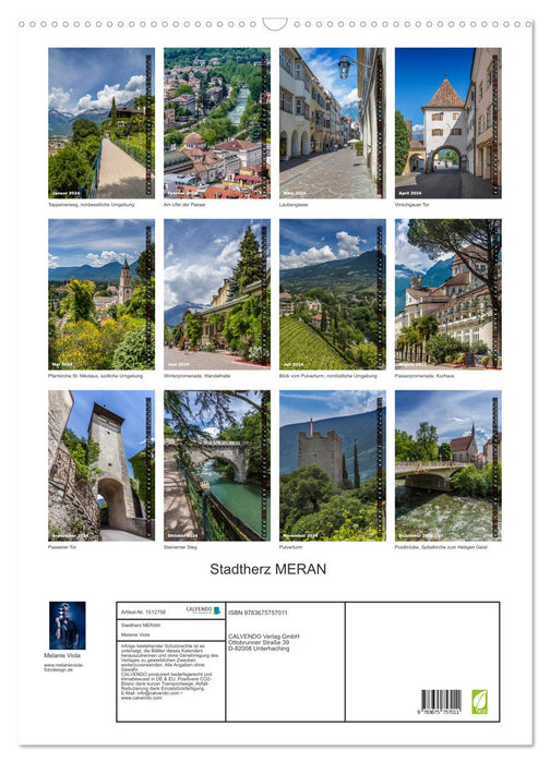 City heart MERAN (CALVENDO wall calendar 2024) 