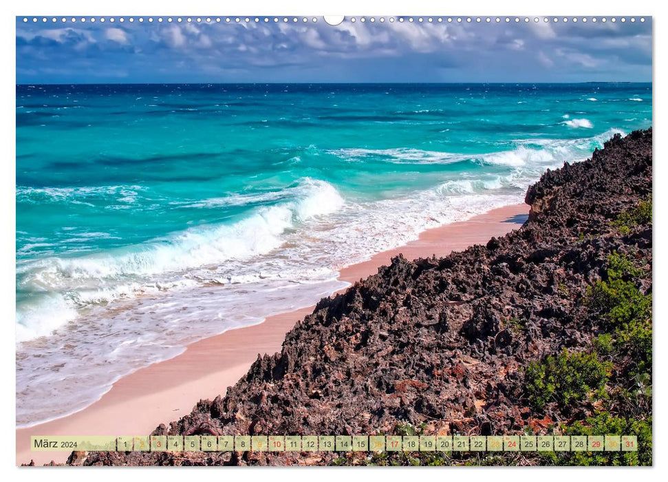 The West Indies - Bahamas (CALVENDO Wall Calendar 2024) 