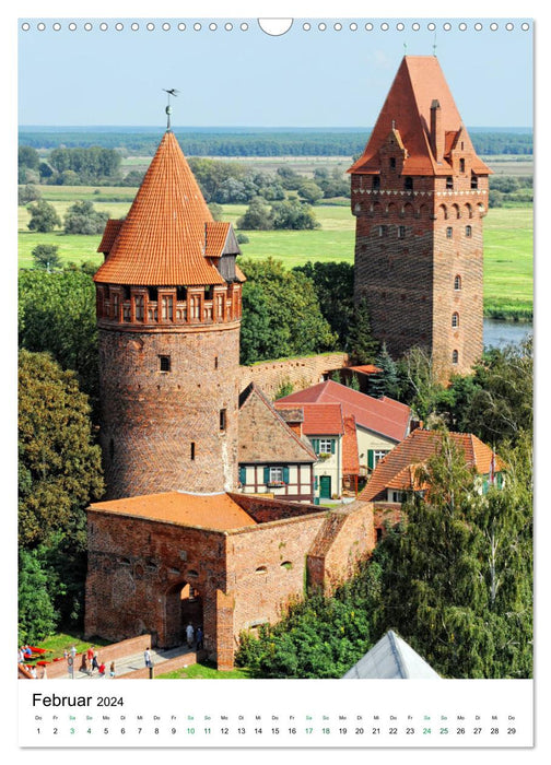 Tangermünde - Stadt an der Elbe (CALVENDO Wandkalender 2024)