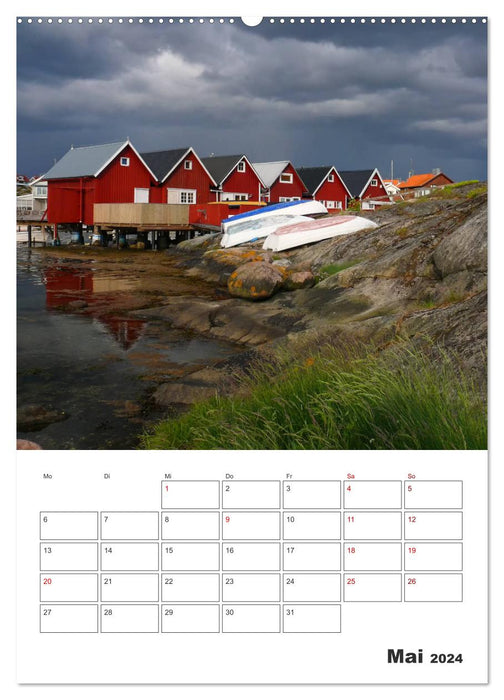 SCHWEDEN Rund um die Insel Smögen im Skagerrak (CALVENDO Wandkalender 2024)