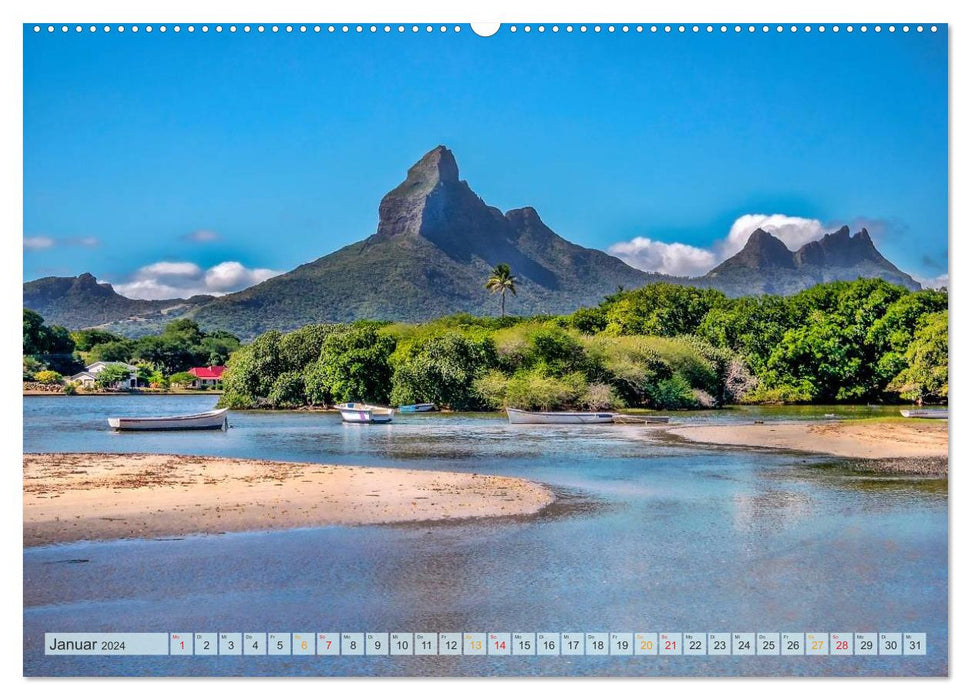 Mauritius - island in the Indian Ocean (CALVENDO wall calendar 2024) 