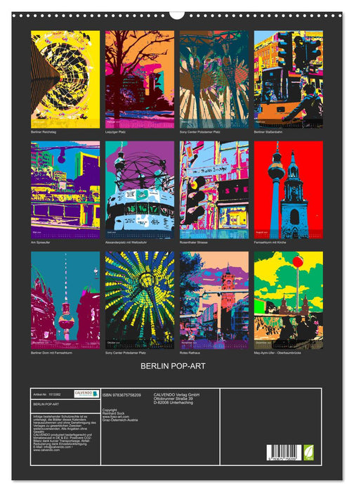 BERLIN POP ART (CALVENDO wall calendar 2024) 