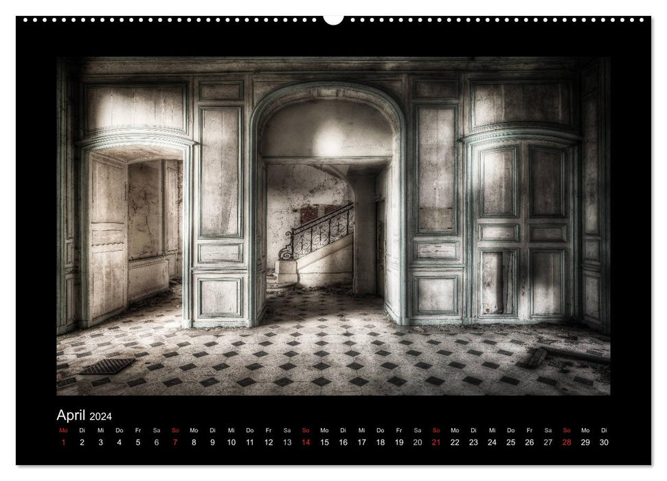 Lost Places - abandoned places of past glory (CALVENDO Premium Wall Calendar 2024) 