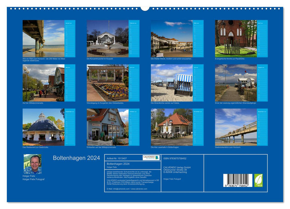 Boltenhagen 2024 (CALVENDO Premium Wall Calendar 2024) 