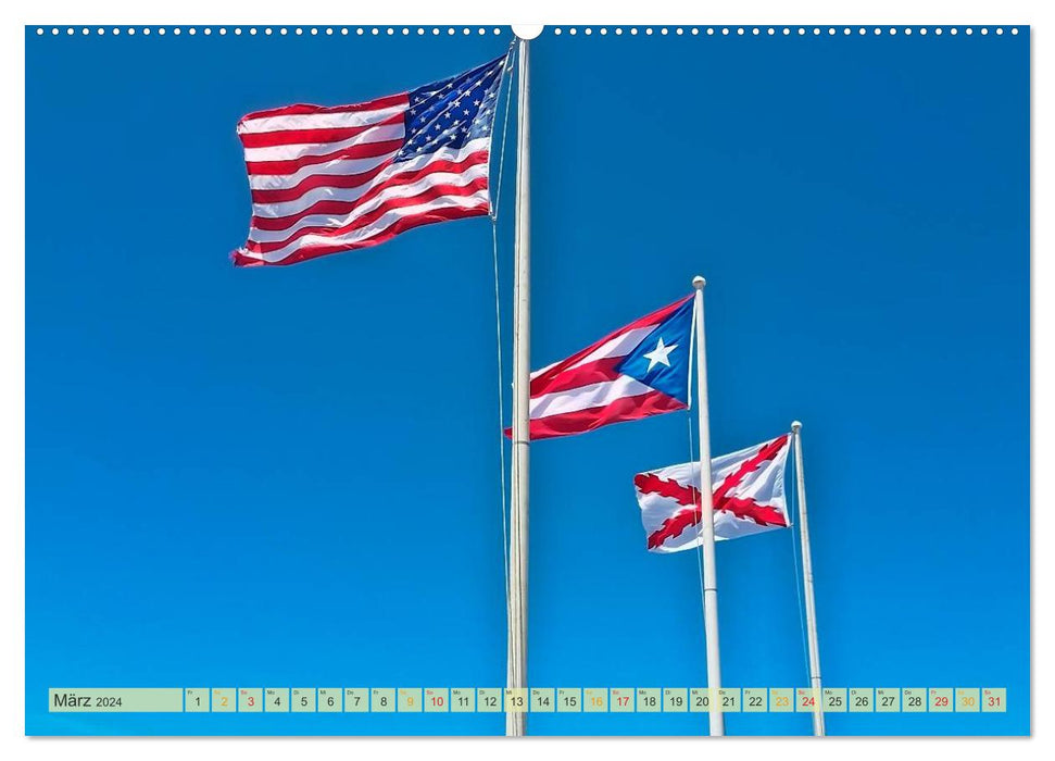 Die großen Antillen - Puerto Rico (CALVENDO Premium Wandkalender 2024)