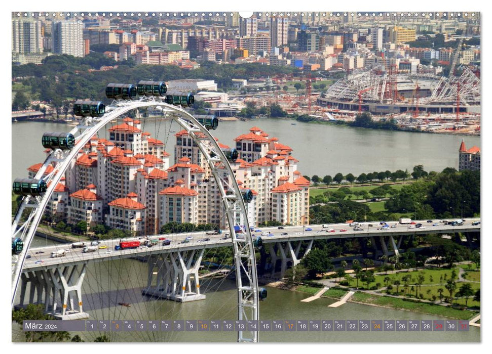 Singapur. Stadt der Superlative (CALVENDO Premium Wandkalender 2024)