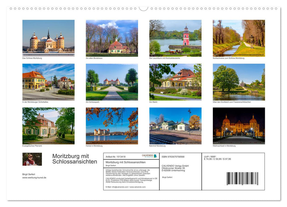 Moritzburg with castle views (CALVENDO Premium Wall Calendar 2024) 