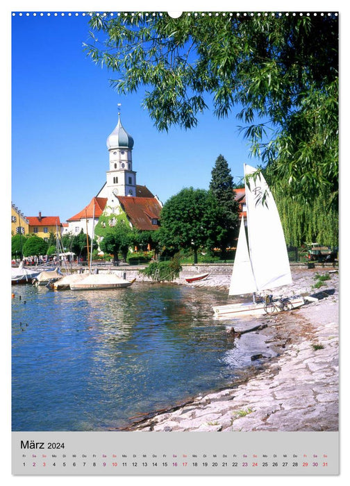 Lake Constance with its sights (CALVENDO Premium Wall Calendar 2024) 
