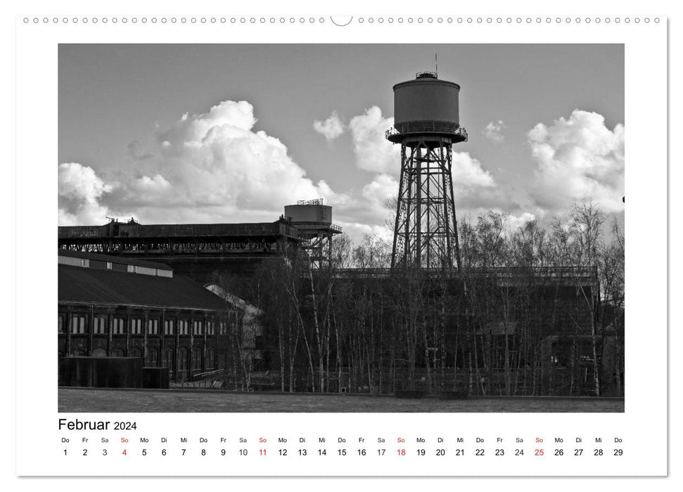 Bochum Black and White (CALVENDO Premium Wandkalender 2024)