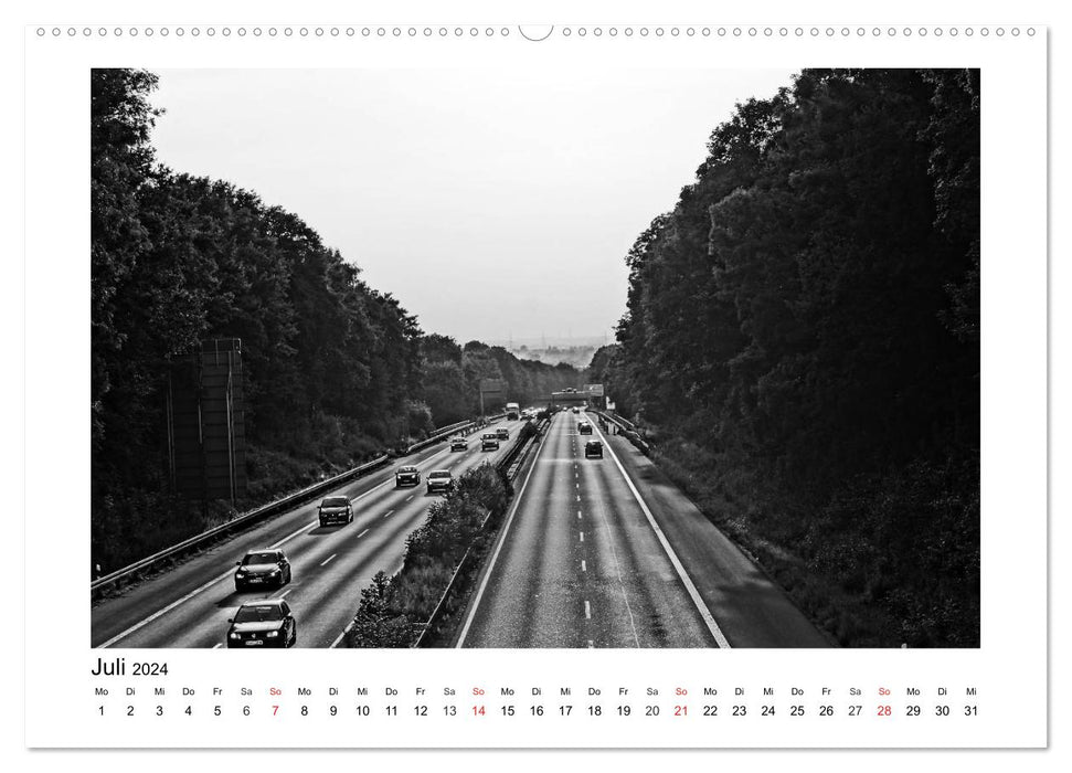 Bochum Black and White (CALVENDO Premium Wall Calendar 2024) 