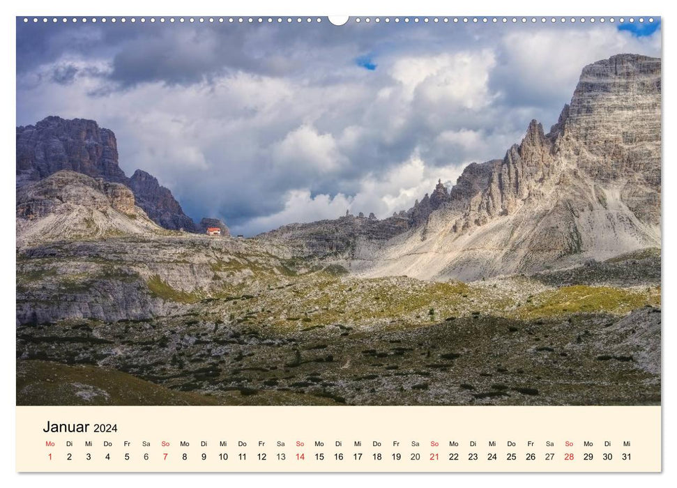 Sextner Dolomiten (CALVENDO Premium Wandkalender 2024)